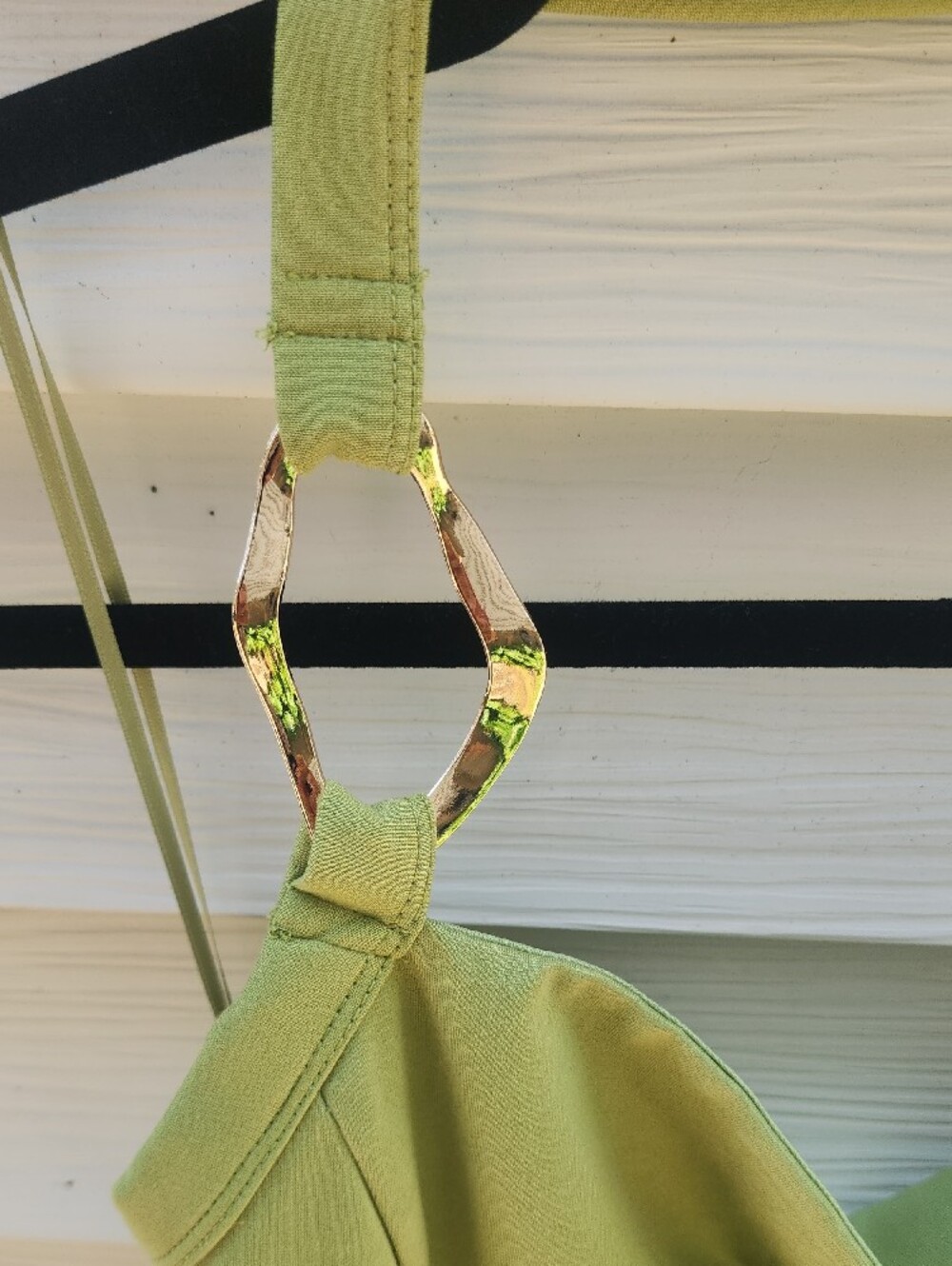 Altered State Jessamine Lime Green Hardware Halter Top Size Medium - Picture 6 of 13
